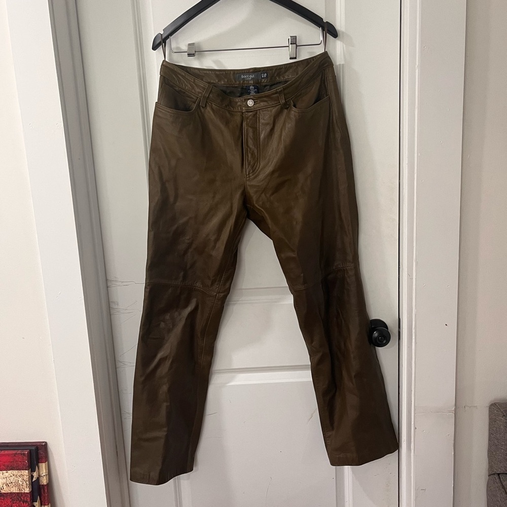 Classic leather pants
